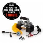 NEW OUTBAC 12v 4x4 Portable Air Compressor Car Tyre Deflator Tire Inflator 4wd