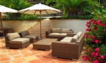 New Wicker rattan outdoor sofa lounge