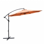 3 M Beach Cantilever Outdoor Umbrella Garden Patio Market Shade with Base