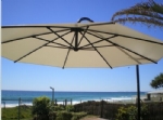 Umbrella 5 metre Large Outdoor Cantilever White PVC